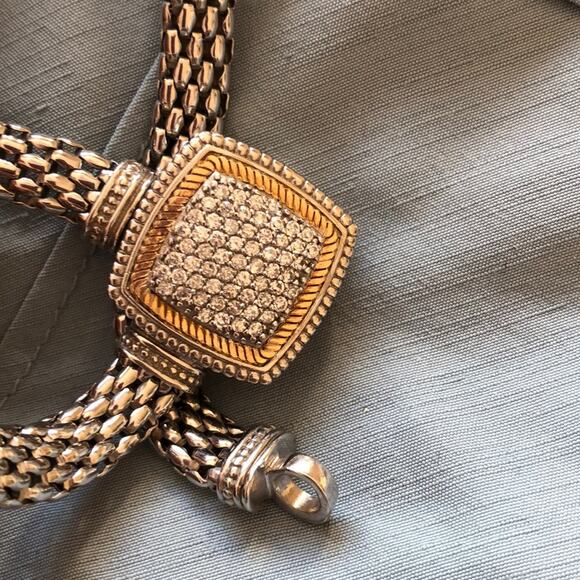 14k Sterling Silver Rope Necklace - Picture 8 of 8